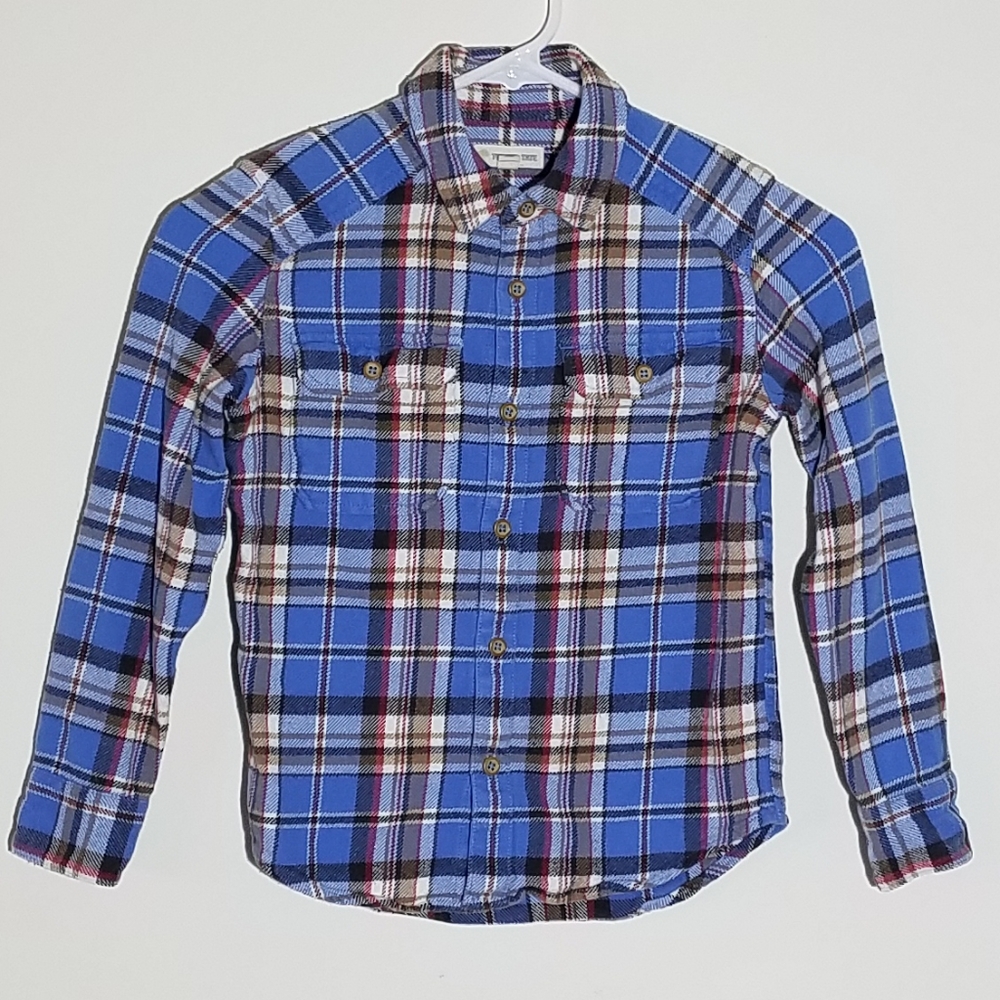 Tucker + Tate Flannel Button Down Polo Shirt 6 - Picture 1 of 5